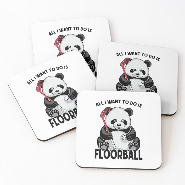 Item preview, Panda Floorball All I Want To Do Is Cute Funny Bear Player designed and sold by GrandeDuc.