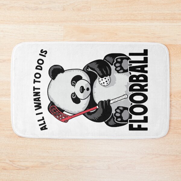 Item preview, Panda Floorball All I Want To Do Is Cute Funny Bear Player designed and sold by GrandeDuc.