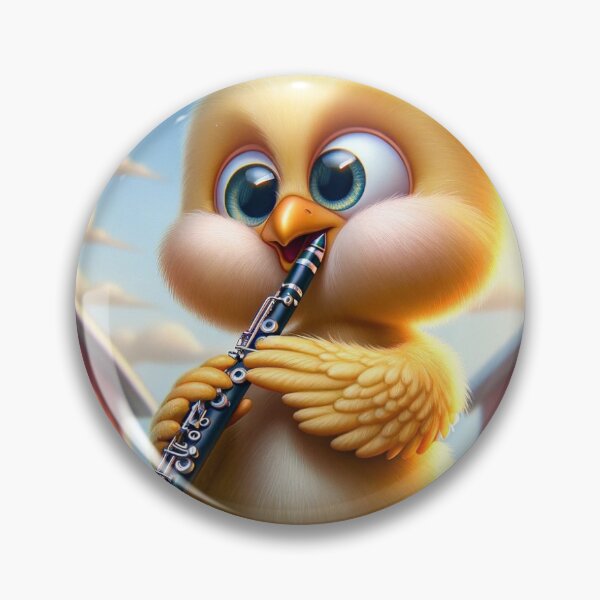Item preview, Chicken playing clarinet designed and sold by Clarinetu.