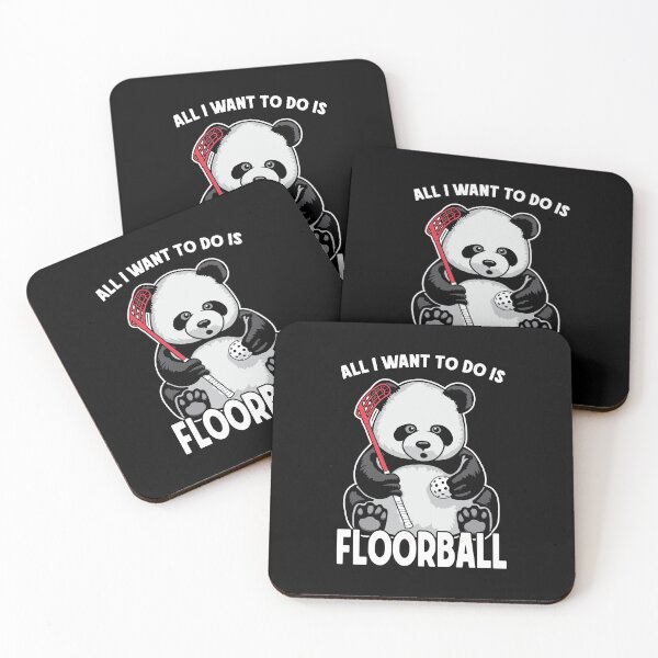 Item preview, Panda Floorball All I Want To Do Is Cute Funny Bear Player designed and sold by GrandeDuc.