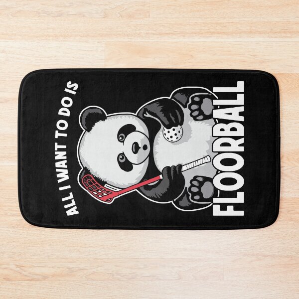 Item preview, Panda Floorball All I Want To Do Is Cute Funny Bear Player designed and sold by GrandeDuc.