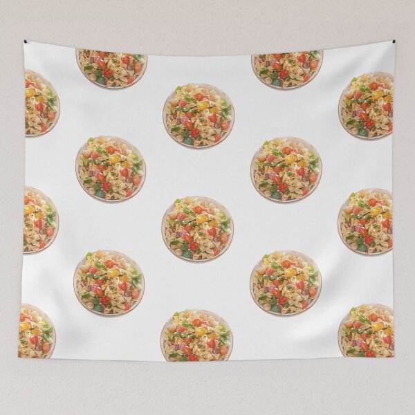 Item preview, Top down view of veggie pasta plate- Food art designed and sold by octoboobs.