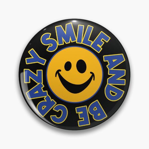 Item preview, Smile And Be Crazy - Fun Smile Quote - Colorful Text - Funny Smile Face designed and sold by WIZECROW.