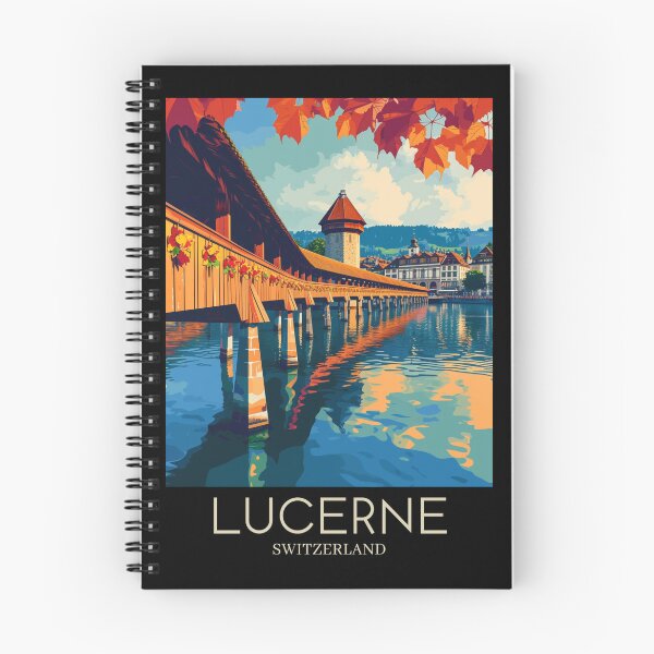 Item preview, A Pop Art Travel Print of Lucerne - Switzerland designed and sold by StudioRedKoala.