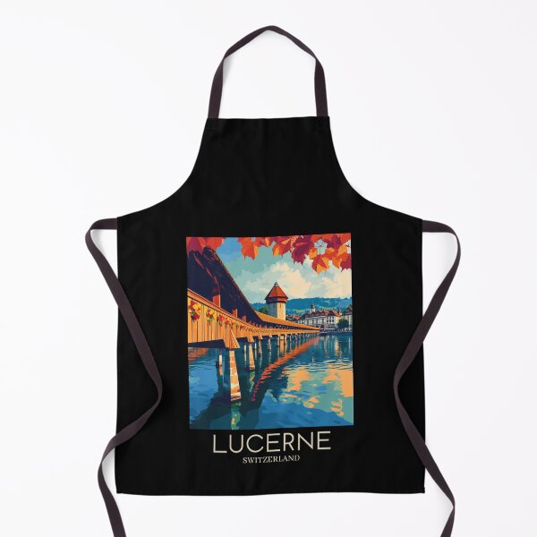 Item preview, A Pop Art Travel Print of Lucerne - Switzerland designed and sold by StudioRedKoala.