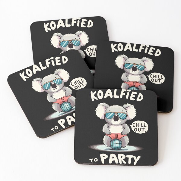Item preview, Koalified to Party Koala designed and sold by DoodleDashShop.