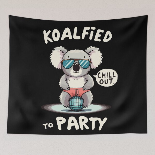 Item preview, Koalified to Party Koala designed and sold by DoodleDashShop.
