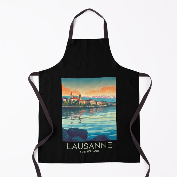 Item preview, A Pop Art Travel Print of Lausanne - Switzerland designed and sold by StudioRedKoala.