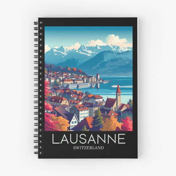 Item preview, A Pop Art Travel Print of Lausanne - Switzerland  designed and sold by StudioRedKoala.