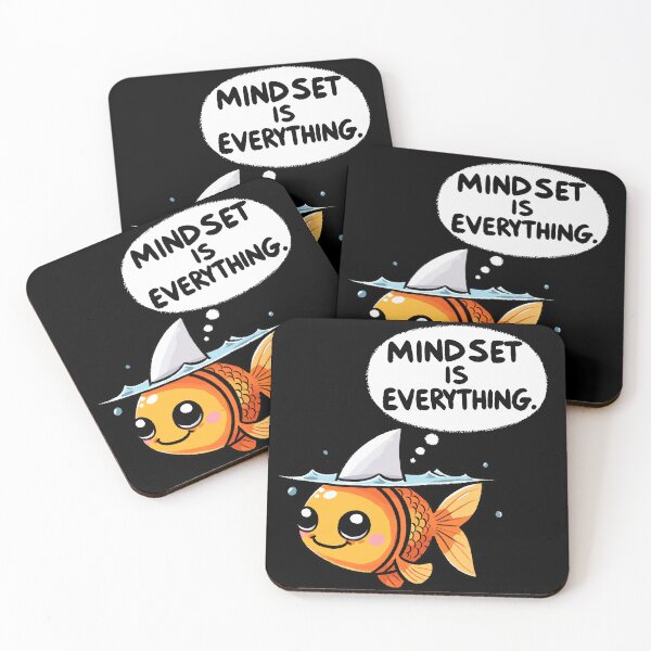 Item preview, Mindset is everything Shark Fish designed and sold by DoodleDashShop.