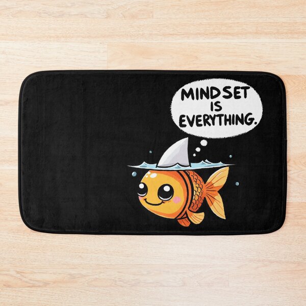 Item preview, Mindset is everything Shark Fish designed and sold by DoodleDashShop.