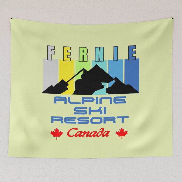 Item preview, Fernie Alpine Resort, Canada. Gift Ideas For The Ski Enthusiast. designed and sold by LindaLG.