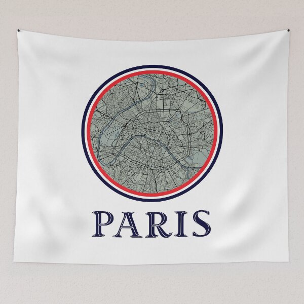 Item preview, City map design of " Paris " framed with the Frensh flag. And the City name. designed and sold by HEMRO.