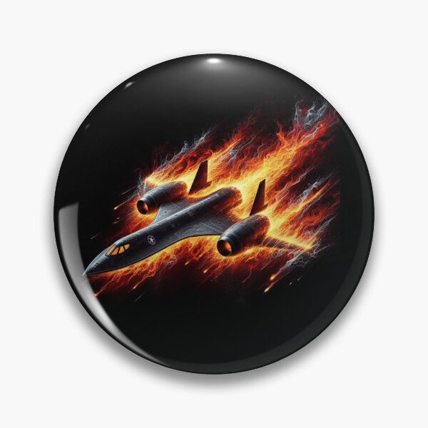 Item preview, Sr-71 military plane with red flames designed and sold by BeztProductz.