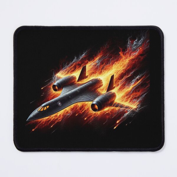 Item preview, Sr-71 military plane with red flames designed and sold by BeztProductz.