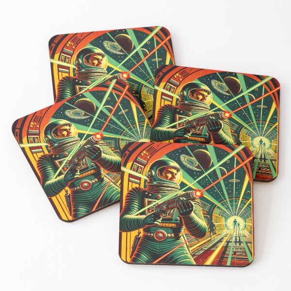 Item preview, Retro Sci Fi Book Cover Art designed and sold by LivingArtClips.