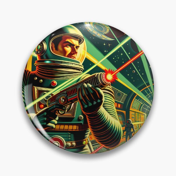 Item preview, Retro Sci Fi Book Cover Art designed and sold by LivingArtClips.