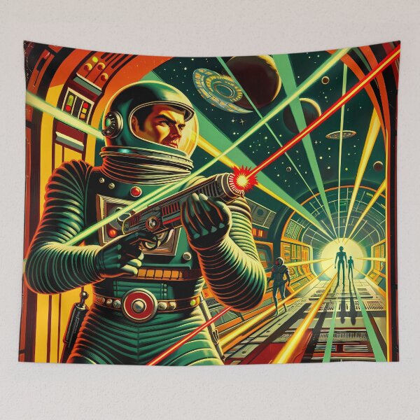 Item preview, Retro Sci Fi Book Cover Art designed and sold by LivingArtClips.