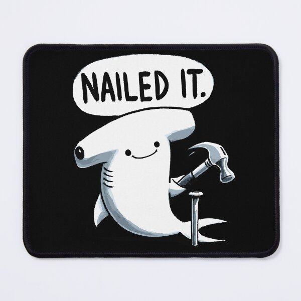 Item preview, Nailed it Hammerhead Shark designed and sold by DoodleDashShop.