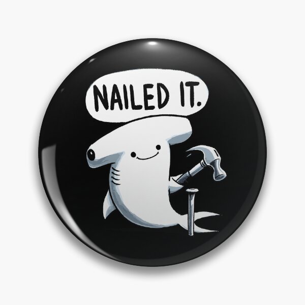 Item preview, Nailed it Hammerhead Shark designed and sold by DoodleDashShop.