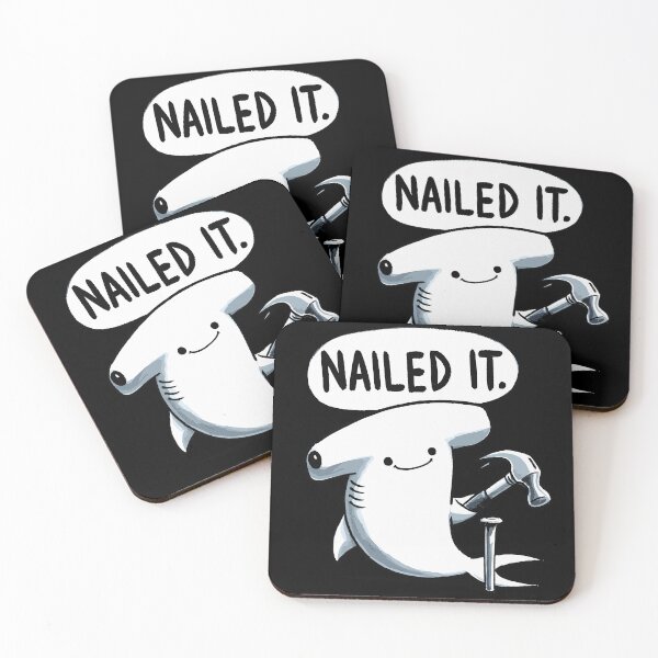 Item preview, Nailed it Hammerhead Shark designed and sold by DoodleDashShop.