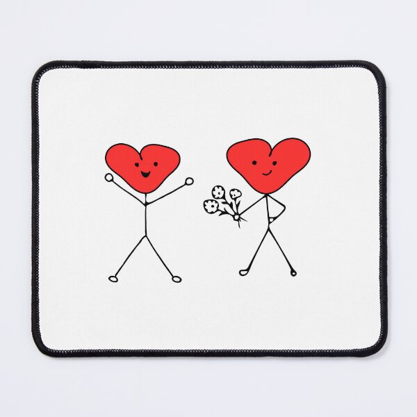 Item preview, Happy Valentines Day Stickman Drawing designed and sold by sheprint.