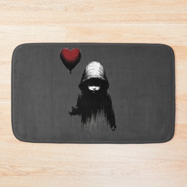 Item preview, Little girl with heart shaped balloon: Shadowed Love: A Heart's Lonely Vigil designed and sold by Sovi14.