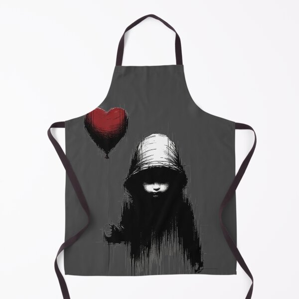 Item preview, Little girl with heart shaped balloon: Shadowed Love: A Heart's Lonely Vigil designed and sold by Sovi14.