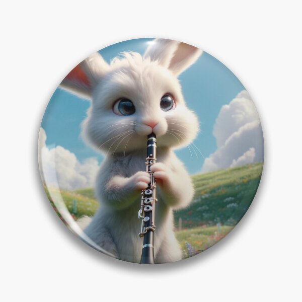 Item preview, Rabbit playing clarinet designed and sold by Clarinetu.