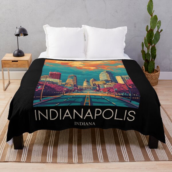 Item preview, A Pop Art Travel Print of Indianapolis - Indiana designed and sold by StudioRedKoala.