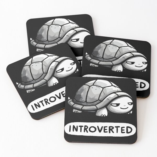 Item preview, Introverted Turtle designed and sold by DoodleDashShop.