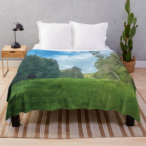 Item preview, View of a clearing in the forest in watercolor designed and sold by Intermundium.