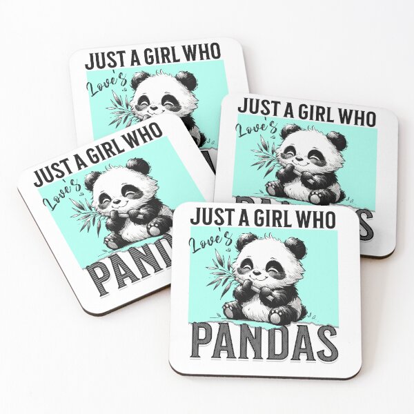 Item preview, Just A girl Who Loves Pandas designed and sold by Soulful Stash .
