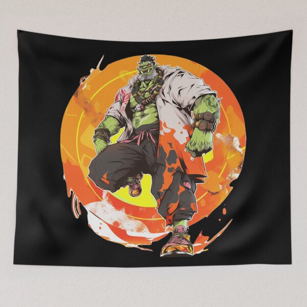 Item preview, The orcish fire hip-hop dancer designed and sold by GruumchsGoods.