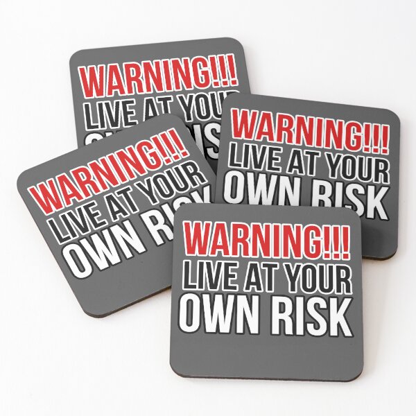 Item preview, Warning LIVE AT YOUR OWN RISK designed and sold by abdollahmh2021.
