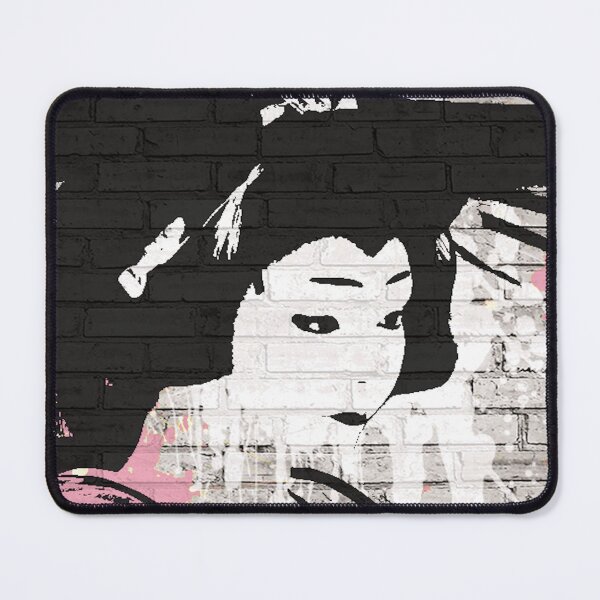 Item preview, GEISHA DRAWING ON A BRICKWALL designed and sold by inarausch2023.