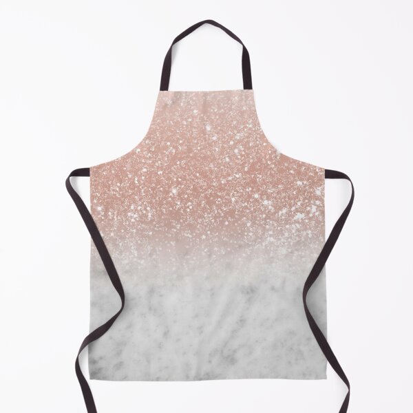 Item preview, White Marble Rose Gold Ombre Glam #1 (Photo of Glitter Only - Not Reflective) designed and sold by Anita's & Bella's Art.