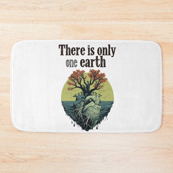 Item preview, There Is Only One Earth heart-rooted tree designed and sold by Inspilab-Arts.