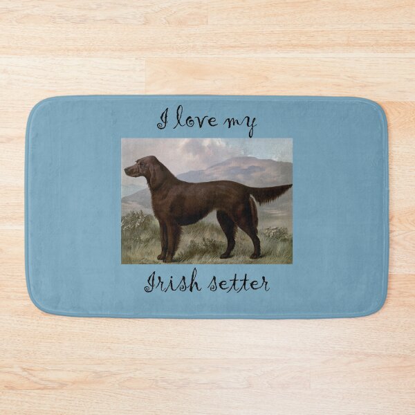 Item preview, I love my Irish Setter Vintage Watercolor from Vero Shaw (1881) Illustrated Book of the Dog - black text designed and sold by ElegantTeaTime.