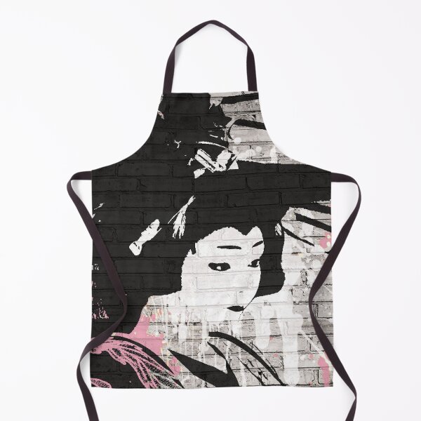 Item preview, GEISHA DRAWING ON A BRICKWALL designed and sold by inarausch2023.