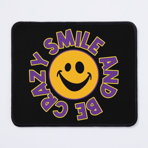 Item preview, Smile And Be Crazy - Fun Smile Quote - Colorful Text - Funny Smile Face designed and sold by WIZECROW.