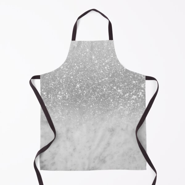 Item preview, White Marble Silver Ombre Glam #1 (Photo of Glitter Only - Not Reflective) designed and sold by Anita's & Bella's Art.