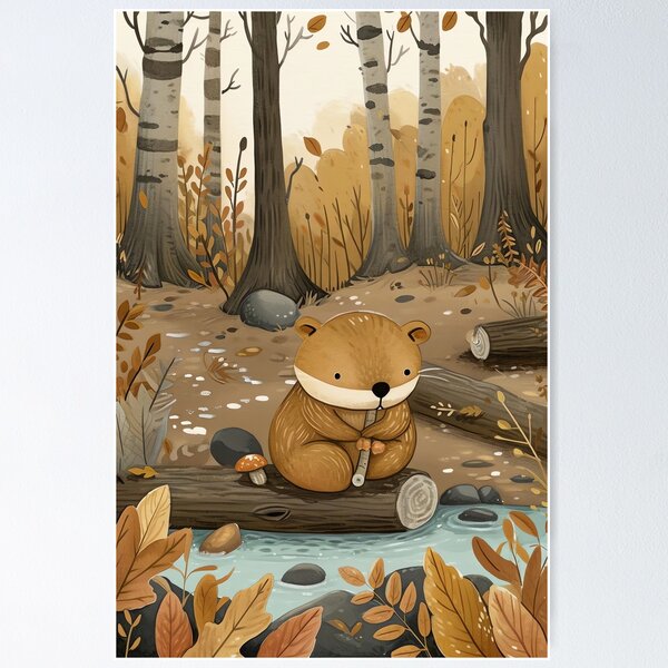 Item preview, Busy Beaver Creek designed and sold by cute-animals99.