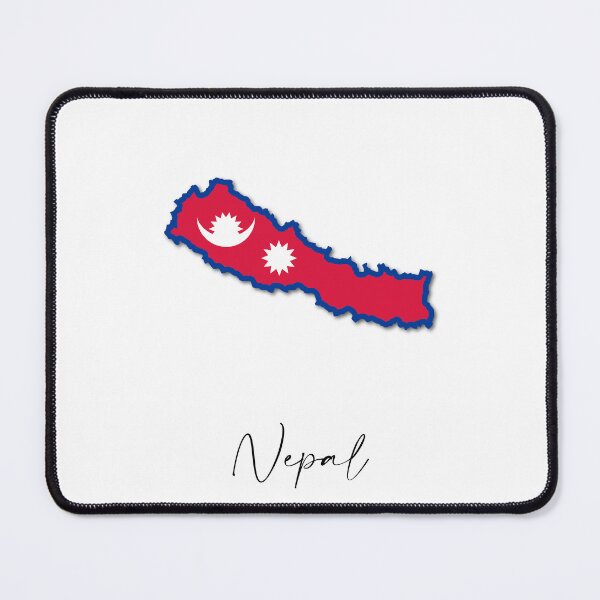 Item preview, Nepal Country Map and Flag Kathmandu Asia Himalayas designed and sold by dk-design85.