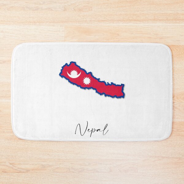 Item preview, Nepal Country Map and Flag Kathmandu Asia Himalayas designed and sold by dk-design85.