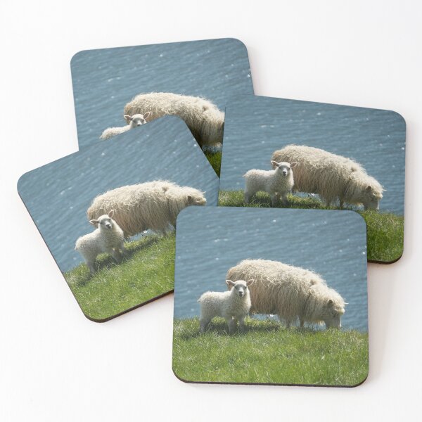 Item preview, Sweet Icelandic lamb with his mother designed and sold by ChicVoyagePics.