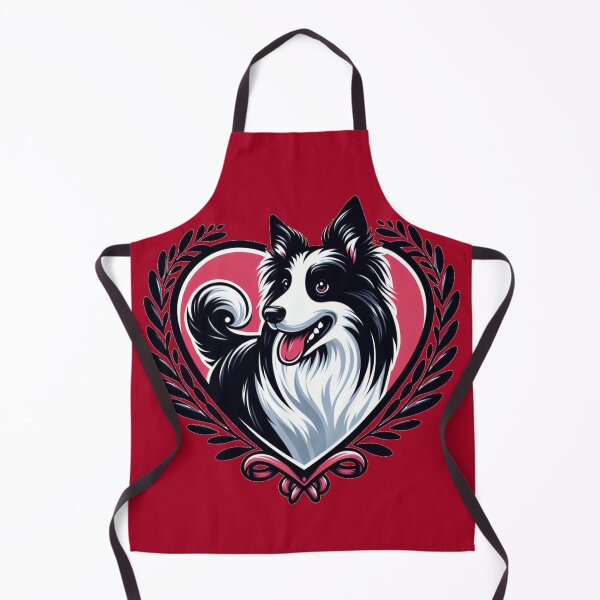 Item preview, Border Collie Black And White Dogs smiley Dog Valentine's Heart designed and sold by CoffeeIsATrip.