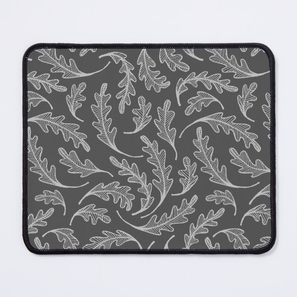 Item preview, Leafy Wavy Pattern │ Natural Romantic │ Quartz and Silver Grey │ Pencil Line Art designed and sold by KooKooRuz.