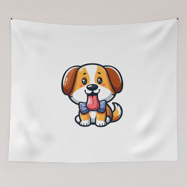 Item preview, cute little dog designed and sold by Magic  Stickers.