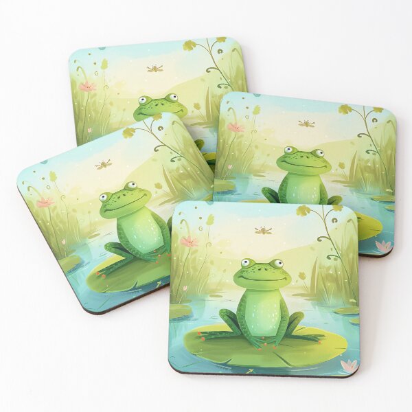 Item preview, Froggy Lily Pond designed and sold by cute-animals99.